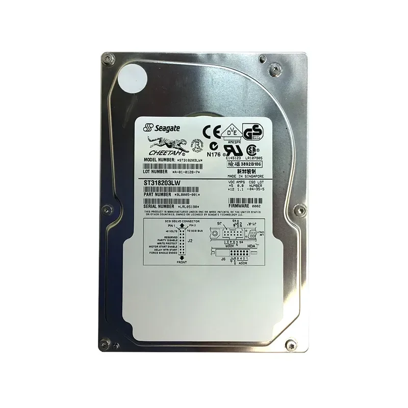 9L8005-001 - Seagate Cheetah 18LP 18.2GB 10000RPM Wide Ultra2 SCSI 68-Pin 1MB Cache 3.5-inch Hard Drive