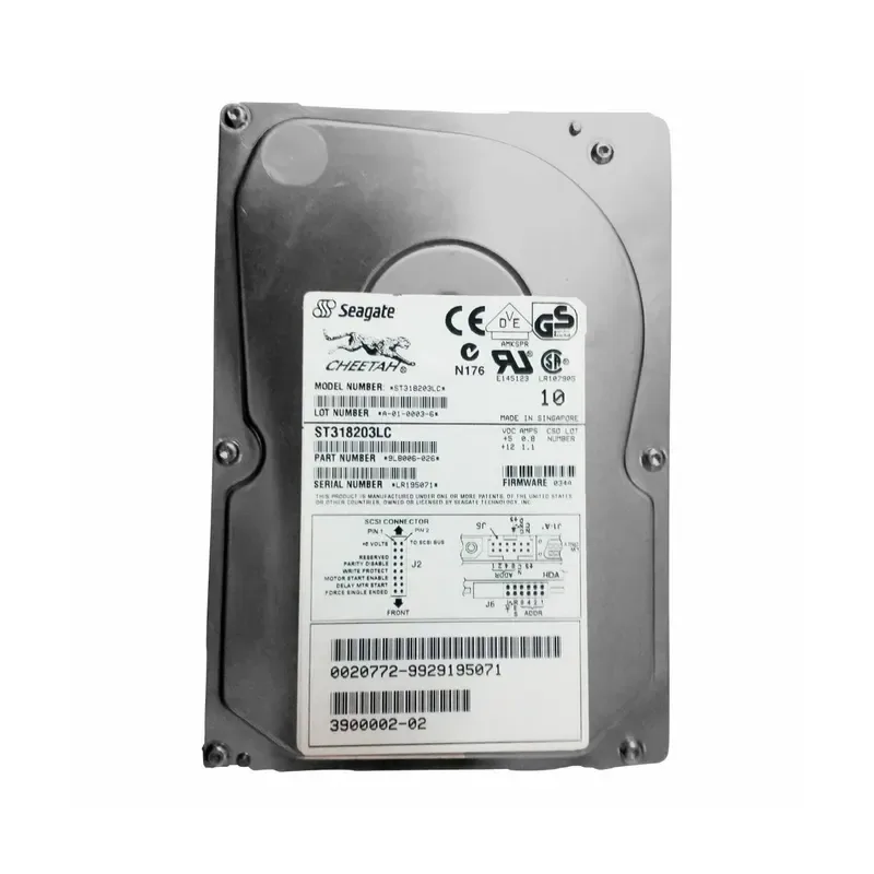 9L8006-026 - Seagate 18GB 10000RPM Wide Ultra2 SCSI 3.5-inch Hard Drive