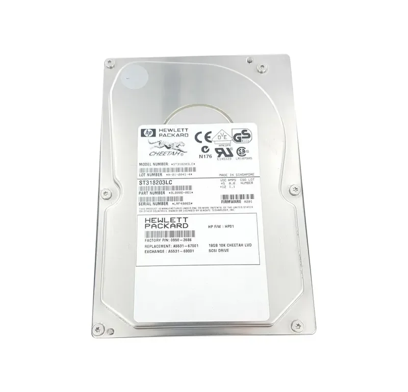 9L8006-061 - Seagate 18GB 10000RPM Wide Ultra2 SCSI 3.5-inch Hard Drive