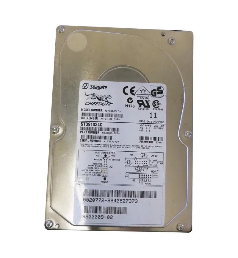 9L9006-026 - Seagate Cheetah 18LP 9.1GB 10000RPM Wide Ultra2 SCSI 80-Pin 1MB Cache 3.5-inch Hard Drive