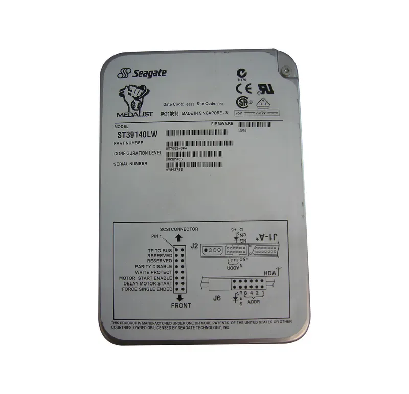 9M7002-004 - Seagate 9GB 7200RPM Wide Ultra2 SCSI 3.5-inch Hard Drive