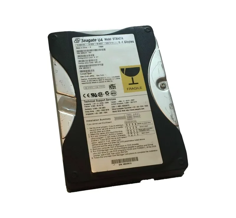 9M9003-304 - Seagate 6.4GB 5400RPM ATA-66 256KB Cache 3.5-inch Hard Drive