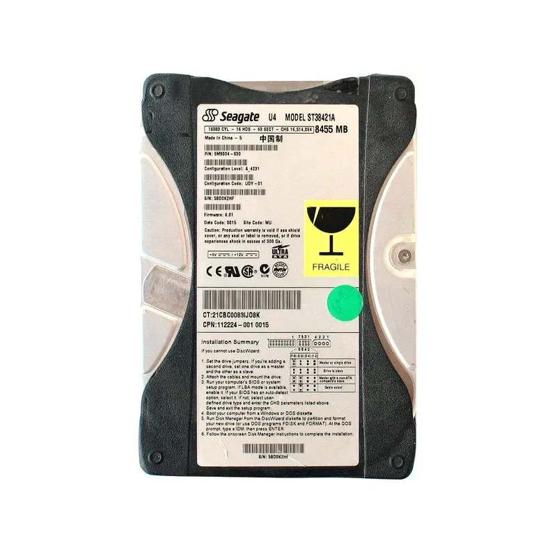 9M9004-030 - Seagate U4 8.4GB 5400RPM ATA-66 256KB Cache 3.5-inch Hard Drive