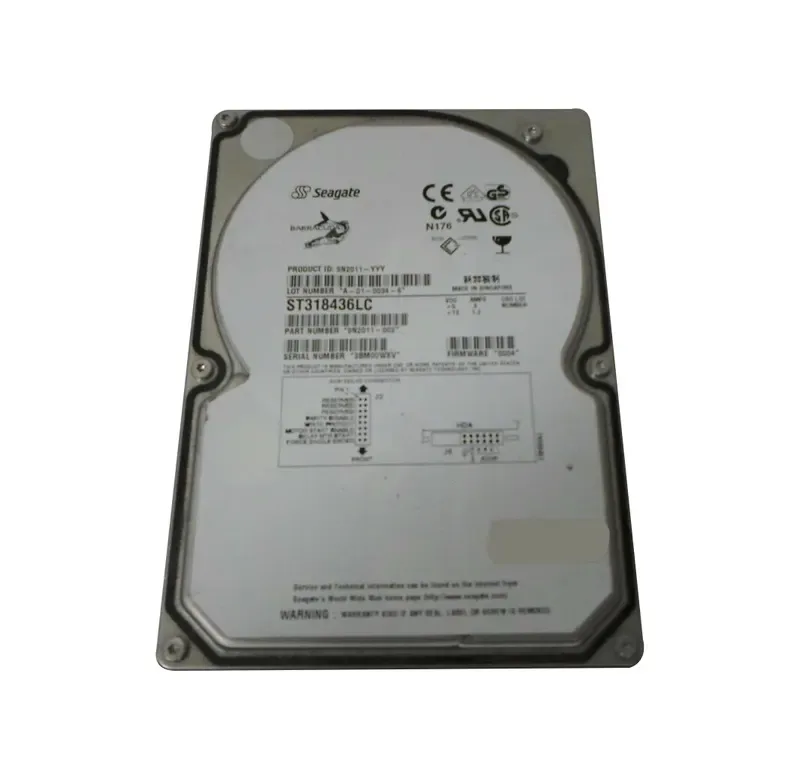 9N2011-002 - Seagate BarraCuda 18XL 18.4GB 7200RPM Ultra160 SCSI 80-Pin 2MB Cache 3.5-inch Hard Drive