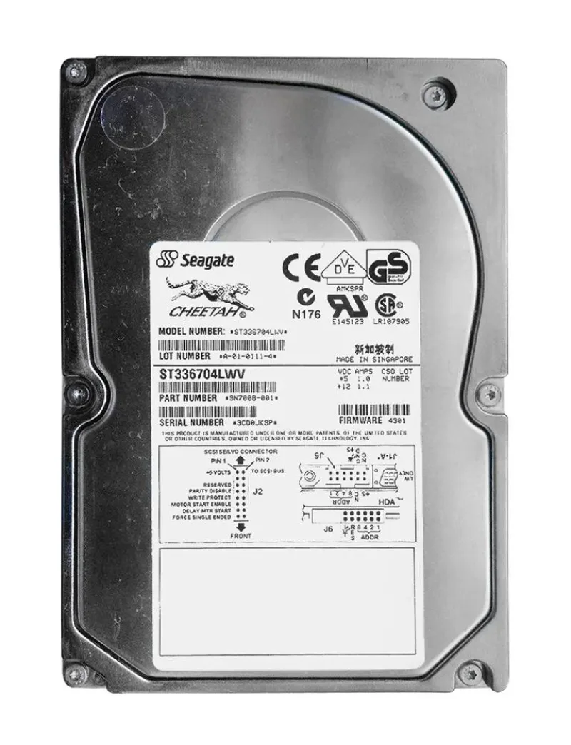 9N7008-001 - Seagate 36GB 10000RPM Ultra160 SCSI 3.5-inch Hard Drive