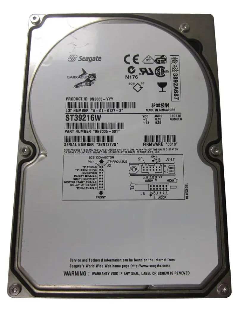 9N8005-001 - Seagate 73GB 10000RPM Ultra160 SCSI 3.5-inch Hard Drive