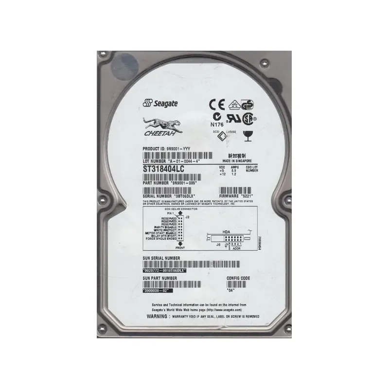 9N9001-035 - Seagate 18GB 10000RPM Ultra160 SCSI 3.5-inch Hard Drive