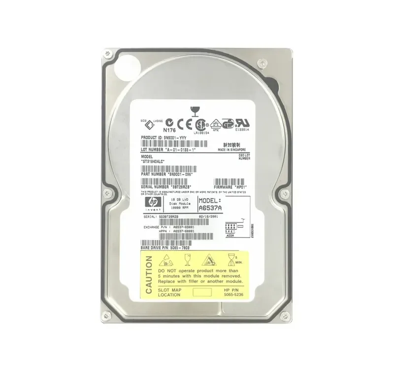 9N9001-096 - Seagate 18GB 10000RPM Ultra160 SCSI 3.5-inch Hard Drive