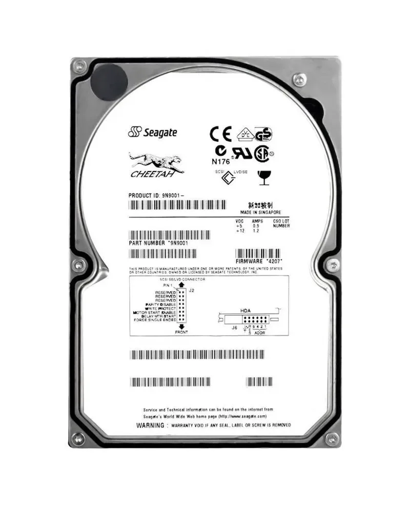 9N90010431 - Seagate Cheetah 18XL 18.4GB 10000RPM Ultra160 SCSI 80-Pin 4MB Cache (CE) 3.5-inch Hard Drive