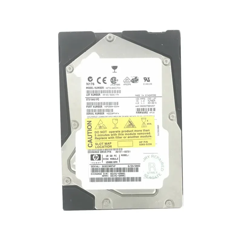 9P2004-034 - Seagate 18.4GB 15000RPM Fibre Channel 2Gb/s 3.5-inch Hard Drive