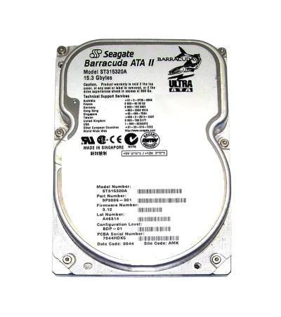 9P3006-301 - Seagate Barracuda ATA II 15.3GB 7200RPM IDE Ultra ATA/66 (ATA-5) 2MB Cache (CE) 3.5-inch Hard Drive