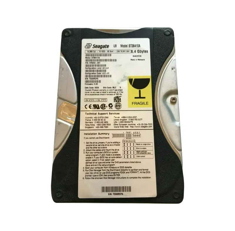 9P5002-801 - Seagate U8 8.4GB 5400RPM ATA-66 512KB Cache 3.5-inch Hard Drive