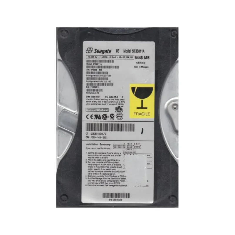 9P5005-030 - Seagate U8 6.4GB 5400RPM ATA-66 512KB Cache 3.5-inch Hard Drive