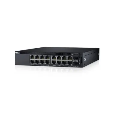9PN0D - Dell PowerConnect X-Series X1018P 16 x Ports 10/100/1000 PoE + 2 x Gigabit SFP Layer 2 Managed Rack-Mountable Gigabit Ethernet Switch