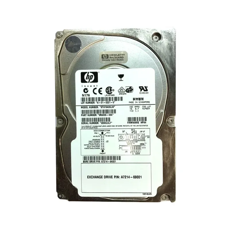 9R6005-034 - Seagate 73GB 10000RPM Ultra160 SCSI 3.5-inch Hard Drive