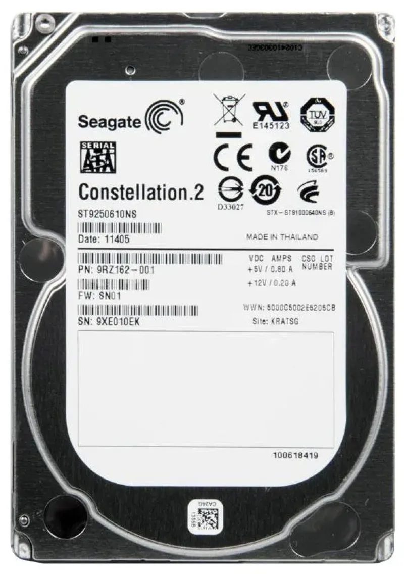 9RZ162-001 - Seagate Constellation.2 250GB 7200RPM SATA 6Gb/s 64MB Cache (CE) 2.5-inch Hard Drive