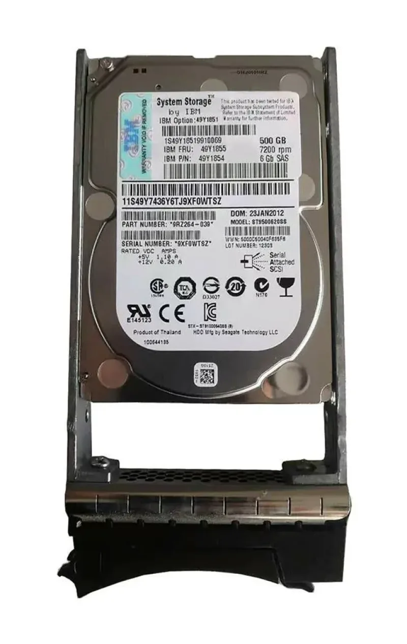 9RZ264-039 - Seagate Constellation.2 500GB 7200RPM SAS 6Gb/s 64MB Cache 2.5-inch Hard Drive