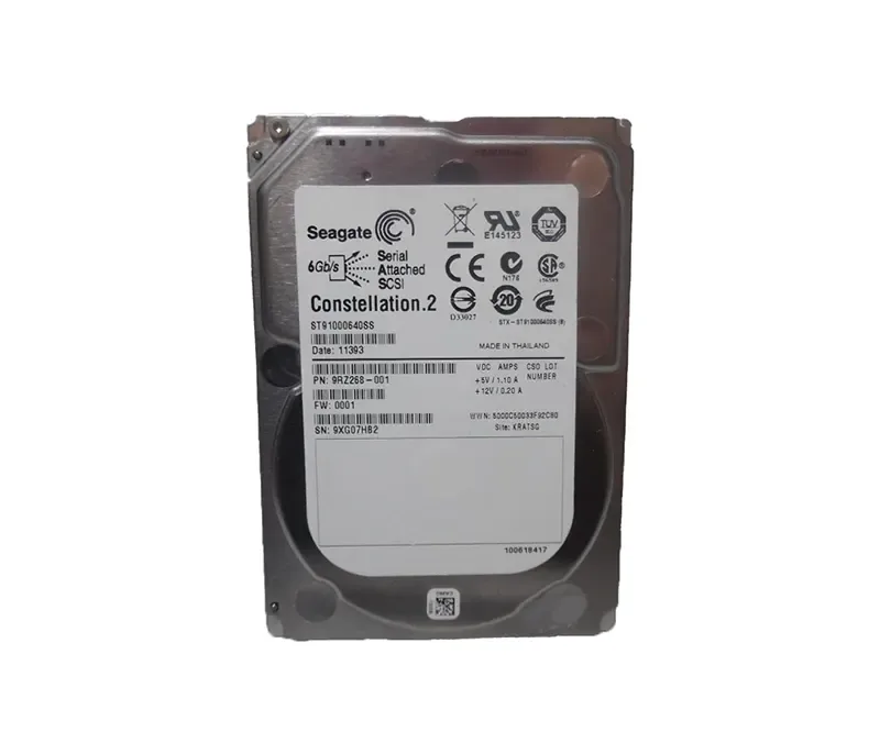 9RZ268-001 - Seagate 1TB 7200RPM SAS 6Gb/s 64MB Cache 2.5-inch Hard Drive