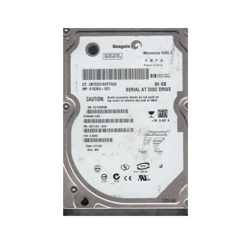 9S1132-020 - Seagate 80GB 5400RPM SATA 2.5-inch Hard Drive