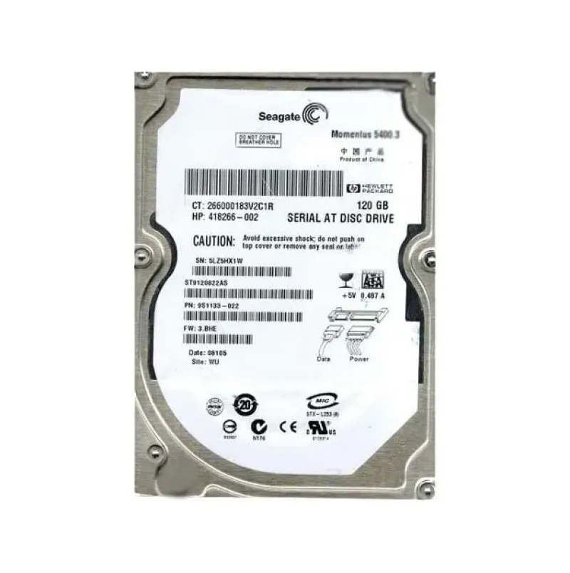 9S1133-022 - Seagate 120GB 5400RPM SATA 1.5Gb/s 8MB Cache 2.5-inch Hard Drive