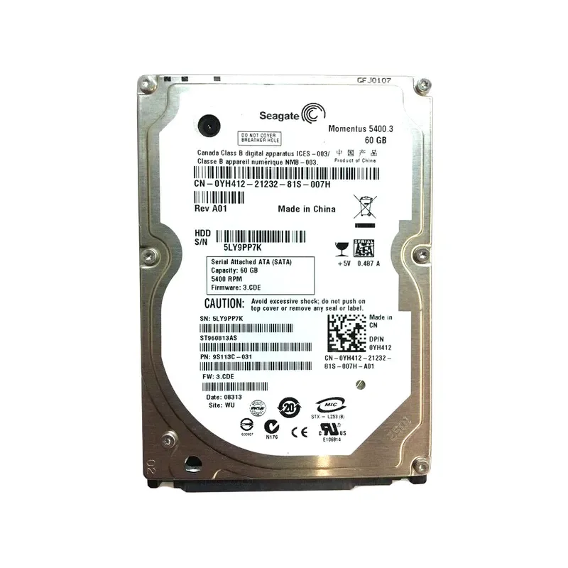 9S113C-031 - Seagate Momentus 5400.3 60GB 5400RPM SATA 1.5Gb/s 8MB Cache 2.5-inch Hard Drive