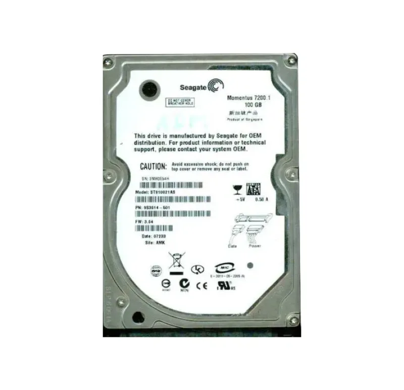 9S3014-501 - Seagate 100GB 7200RPM SATA 1.5Gb/s 2.5-inch Hard Drive