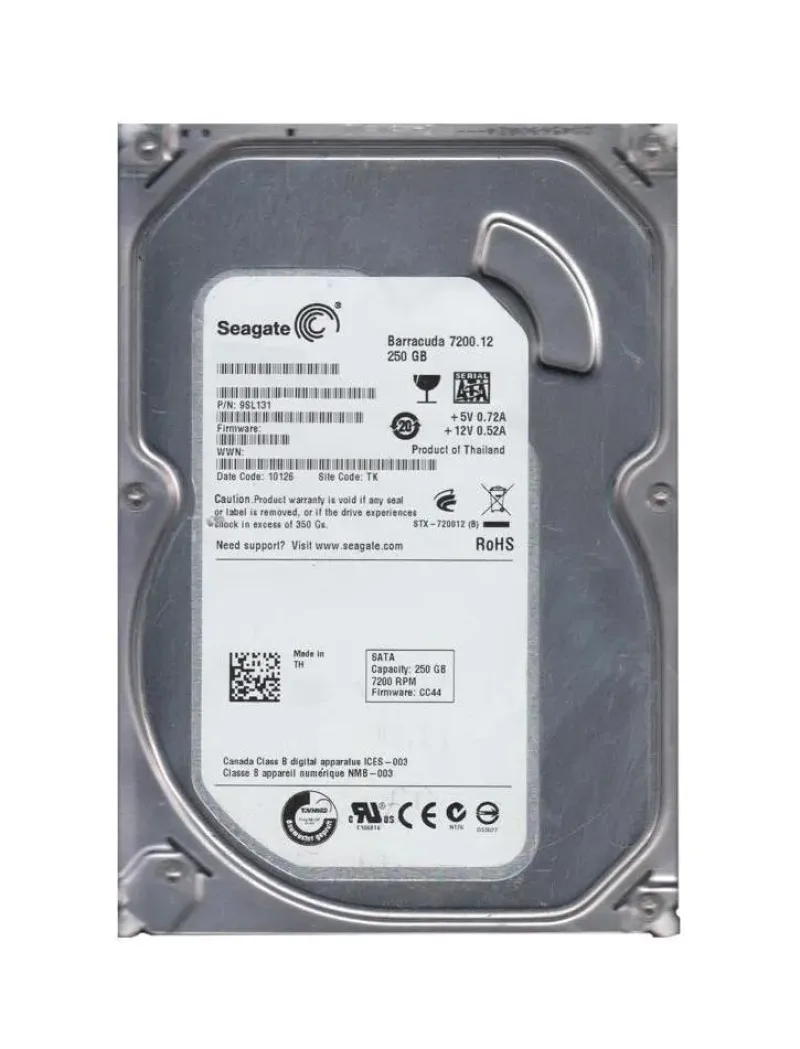 9SL131-301 - Seagate BarraCuda 7200.12 250GB 7200RPM SATA 3Gb/s 8MB Cache 3.5-inch Hard Drive