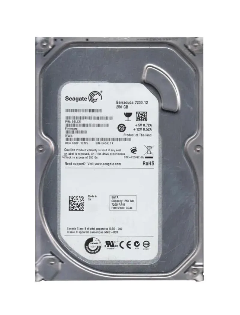 9SL131-516 - Seagate BarraCuda 7200.12 250GB 7200RPM SATA 3Gb/s 8MB Cache 3.5-inch Hard Drive