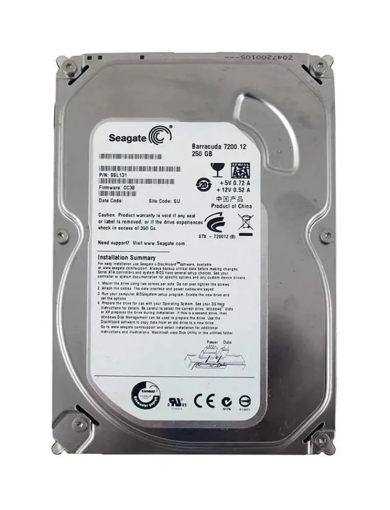 9SL131-780 - Seagate BarraCuda 7200.12 250GB 7200RPM SATA 3Gb/s 8MB Cache 3.5-inch Hard Drive