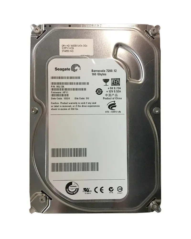 9SL13A-035 - Seagate BarraCuda 7200.12 160GB 7200RPM SATA 3Gb/s 8MB Cache 3.5-inch Hard Drive