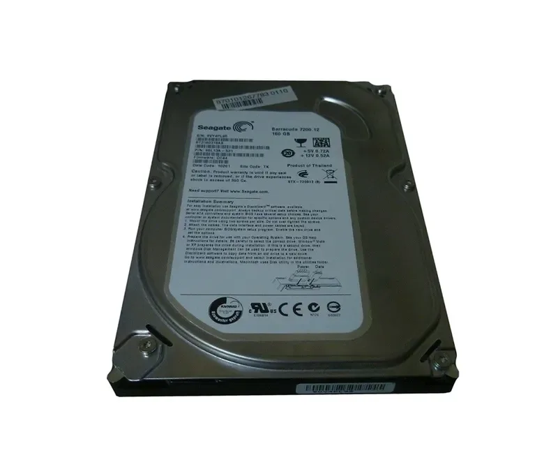 9SL13A-531 - Seagate BarraCuda 7200.12 160GB 7200RPM SATA 3Gb/s 8MB Cache 3.5-inch Hard Drive