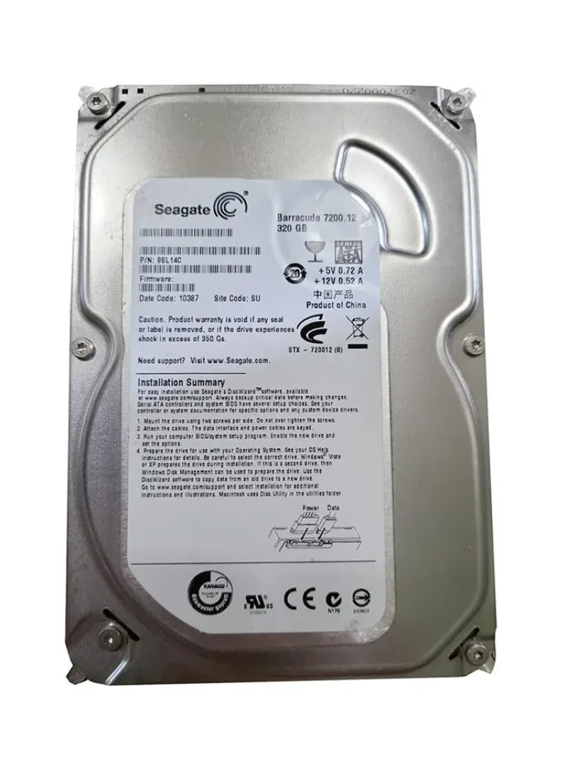 9SL14C-300 - Seagate BarraCuda 7200.12 320GB 7200RPM SATA 3Gb/s 16MB Cache (CE) 3.5-inch Hard Drive