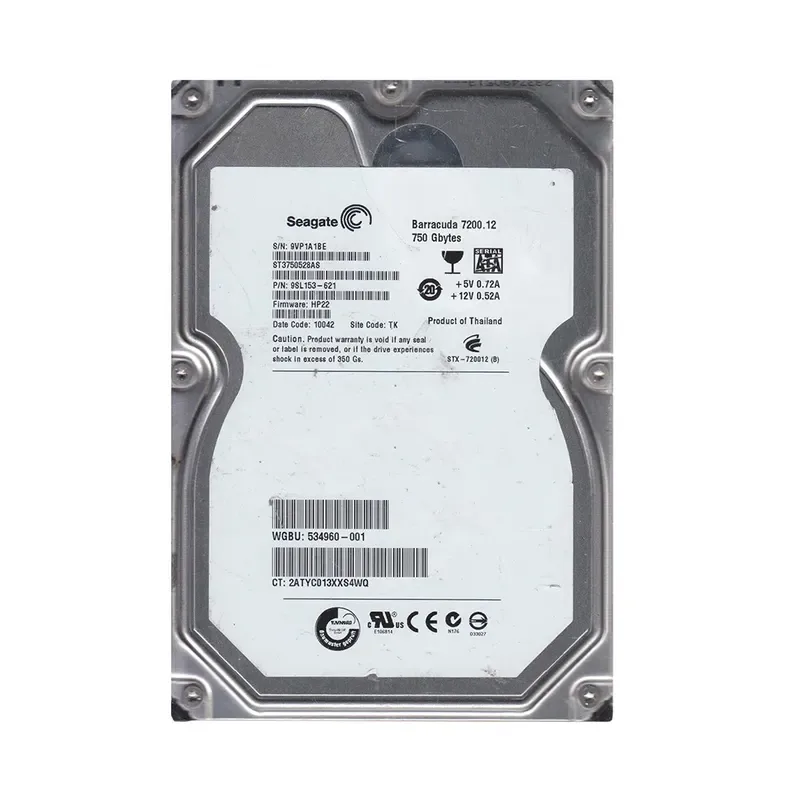 9SL153-621 - Seagate BarraCuda 7200.12 750GB 7200RPM SATA 3Gb/s 32MB Cache 3.5-inch Hard Drive