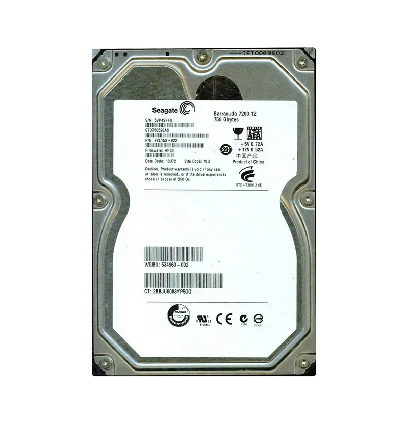 9SL153-622 - Seagate BarraCuda 7200.12 750GB 7200RPM SATA 3Gb/s 32MB Cache 3.5-inch Hard Drive