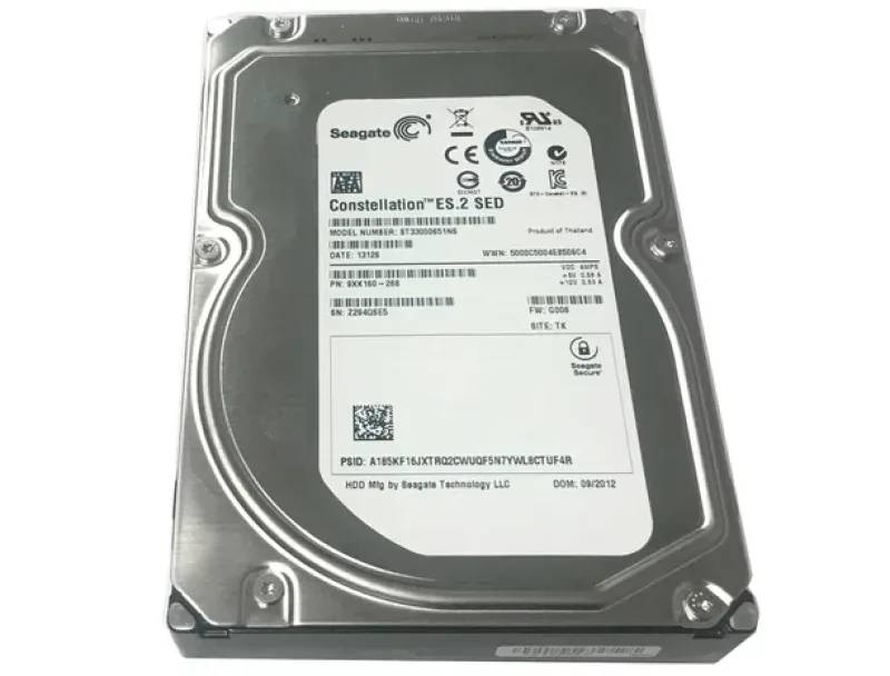 9SM160-037 - Seagate Constellation ES.2 3TB 7200RPM SATA 6Gb/s 64MB Cache (CE) LLF Hot-pluggable 3.5-inch Hard Drive