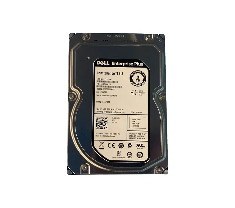 9SM260-158 - Seagate Constellation ES.2 3TB 7200RPM SAS 6Gb/s 64MB Cache 3.5-inch Hard Drive