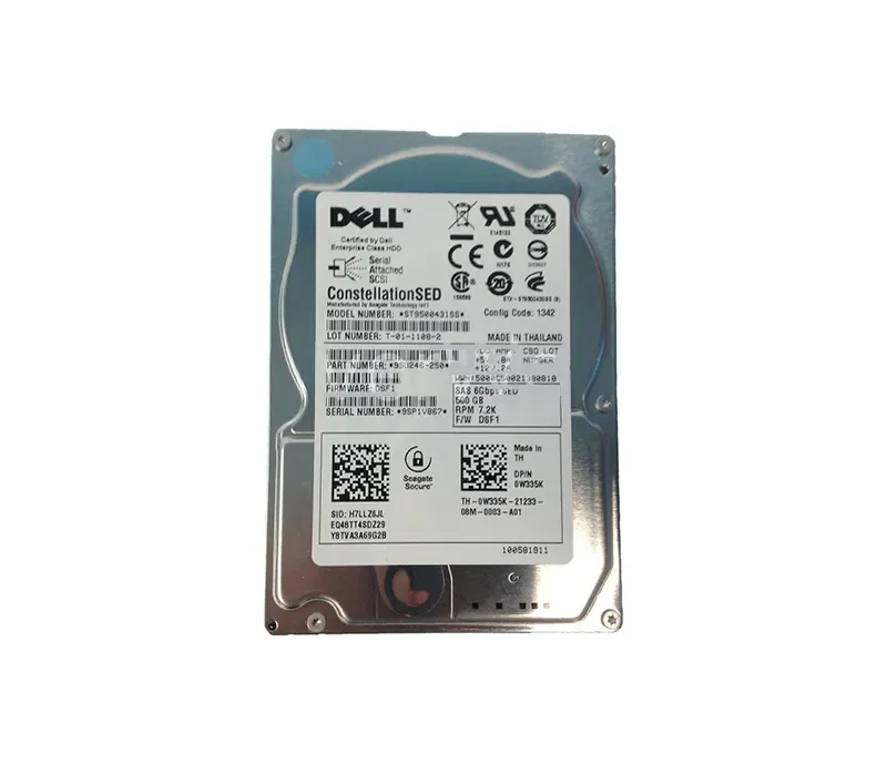 9SU246-250 - Seagate 500GB 7200RPM SAS 6Gb/s Self Encrypting Drive SED SFF 2.5-inch Hard Drive