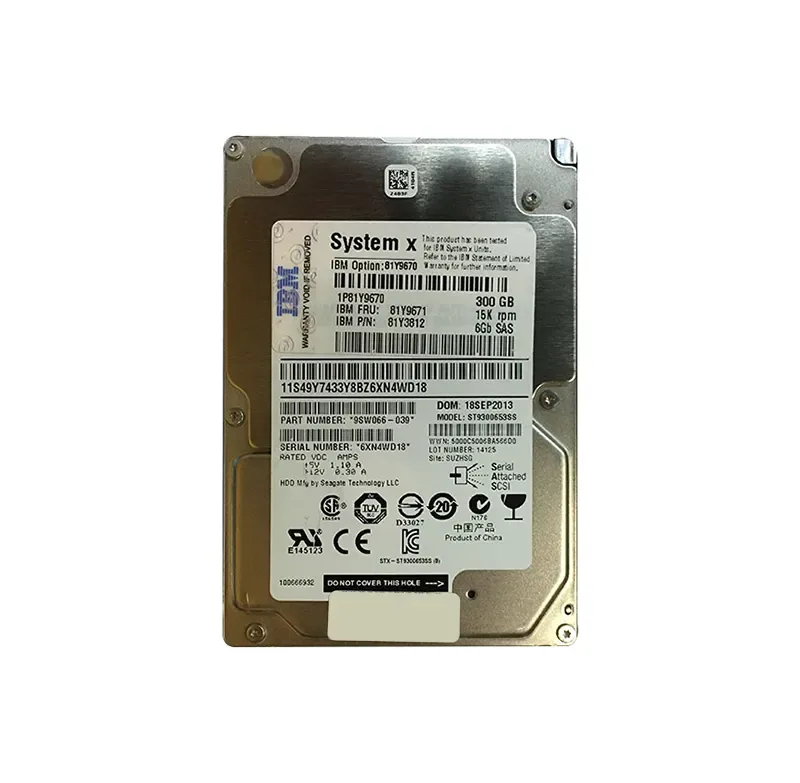9SW066-039 - Seagate 300GB 15000RPM SAS 6Gb/s 64MB Cache 2.5-inch Hard Drive