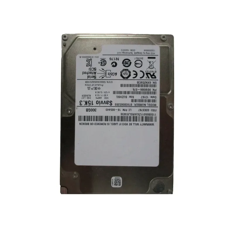 9SW066-076 - Seagate / Lenovo ThinkServer 300GB 15000RPM SAS 6Gb/s 2.5-inch Hot-Pluggable Hard Drive Missing Lenovo Sticker