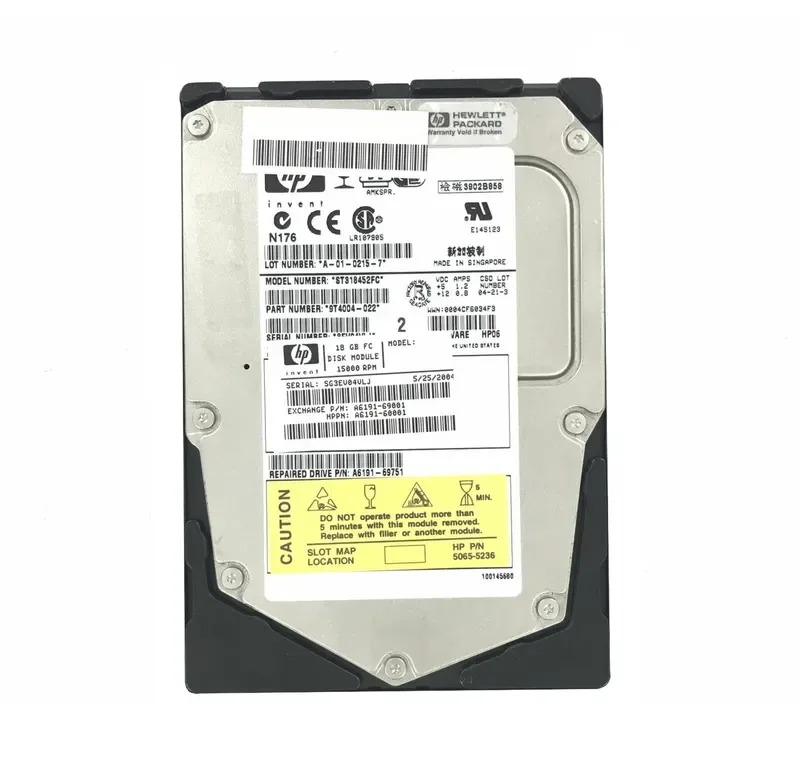 9T4004-022 - Seagate 18GB 15000RPM Fibre Channel 2Gb/s 3.5-inch Hard Drive