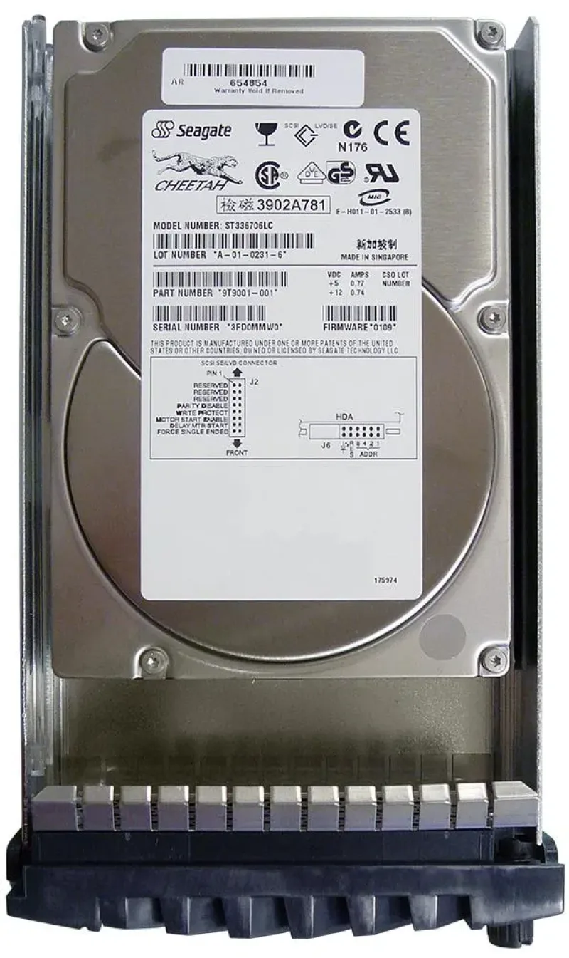 9T9001-001 - Seagate Cheetah 36ES 36.7GB 10000RPM Ultra160 SCSI 80-Pin 4MB Cache (CE) 3.5-inch Hard Drive