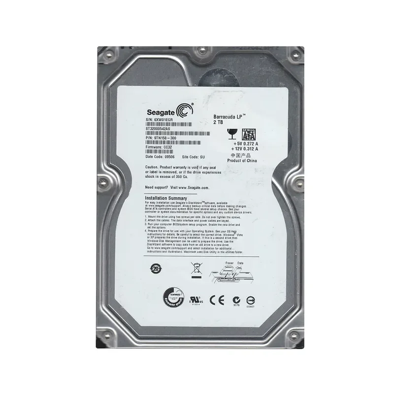 9TN158-300 - Seagate BarraCuda LP 2TB 5900RPM SATA 3Gb/s 32MB Cache 3.5-inch Hard Drive