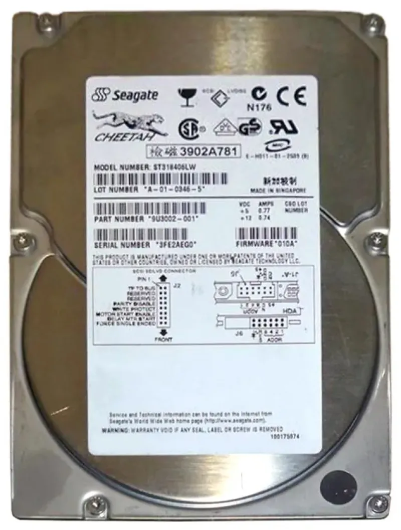 9U3002-001 - Seagate Cheetah 36ES 18.4GB 10000RPM Ultra320 SCSI 68-Pin 4MB Cache (CE) 3.5-inch Hard Drive