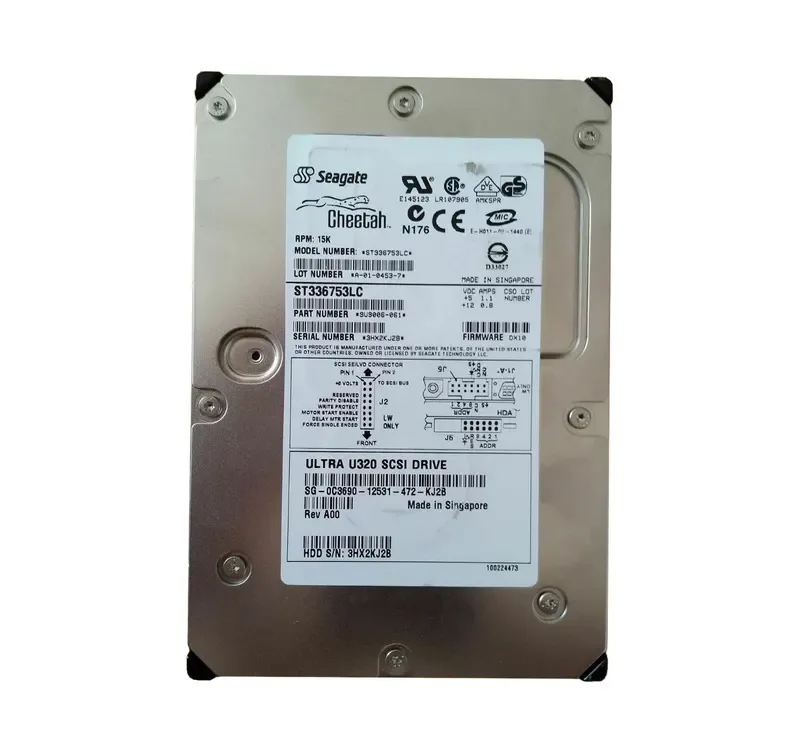 9U9006-061 - Seagate Cheetah 15K.3 36.7GB 15000RPM Ultra320 SCSI 8MB Cache 80-Pin 3.5-inch Hard Drive