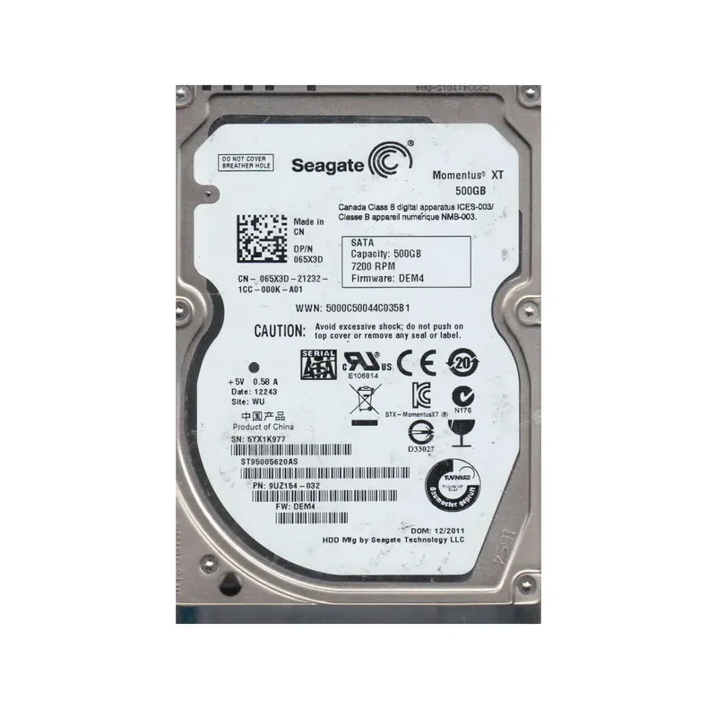 9UZ154-032 - Seagate 500GB 7200RPM SATA 2.5-inch Hard Drive