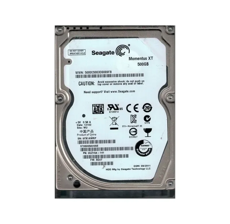 9UZ154-141 - Seagate 500GB 7200RPM SATA 3Gb/s 2.5-inch Hard Drive