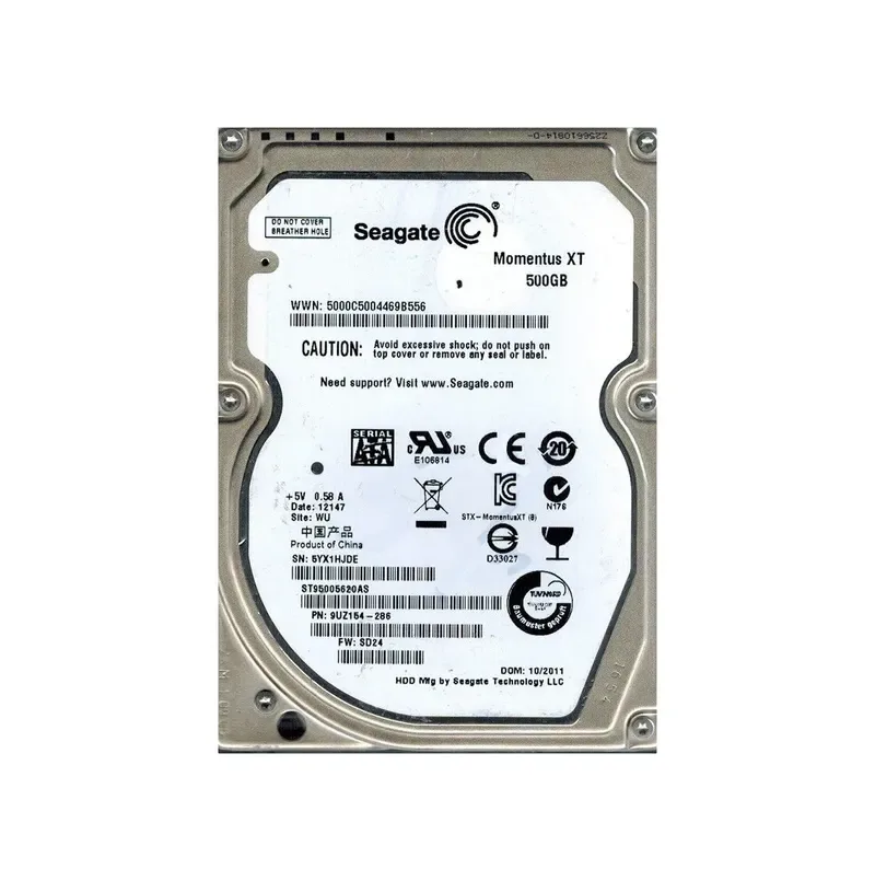 9UZ154-286 - Seagate 500GB 7200RPM SATA 3Gb/s 2.5-inch Hard Drive