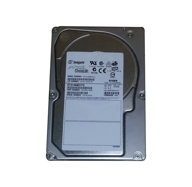 9V2004-038 - Seagate 146GB 10000RPM Fibre Channel 2Gb/s 3.5-inch Hard Drive