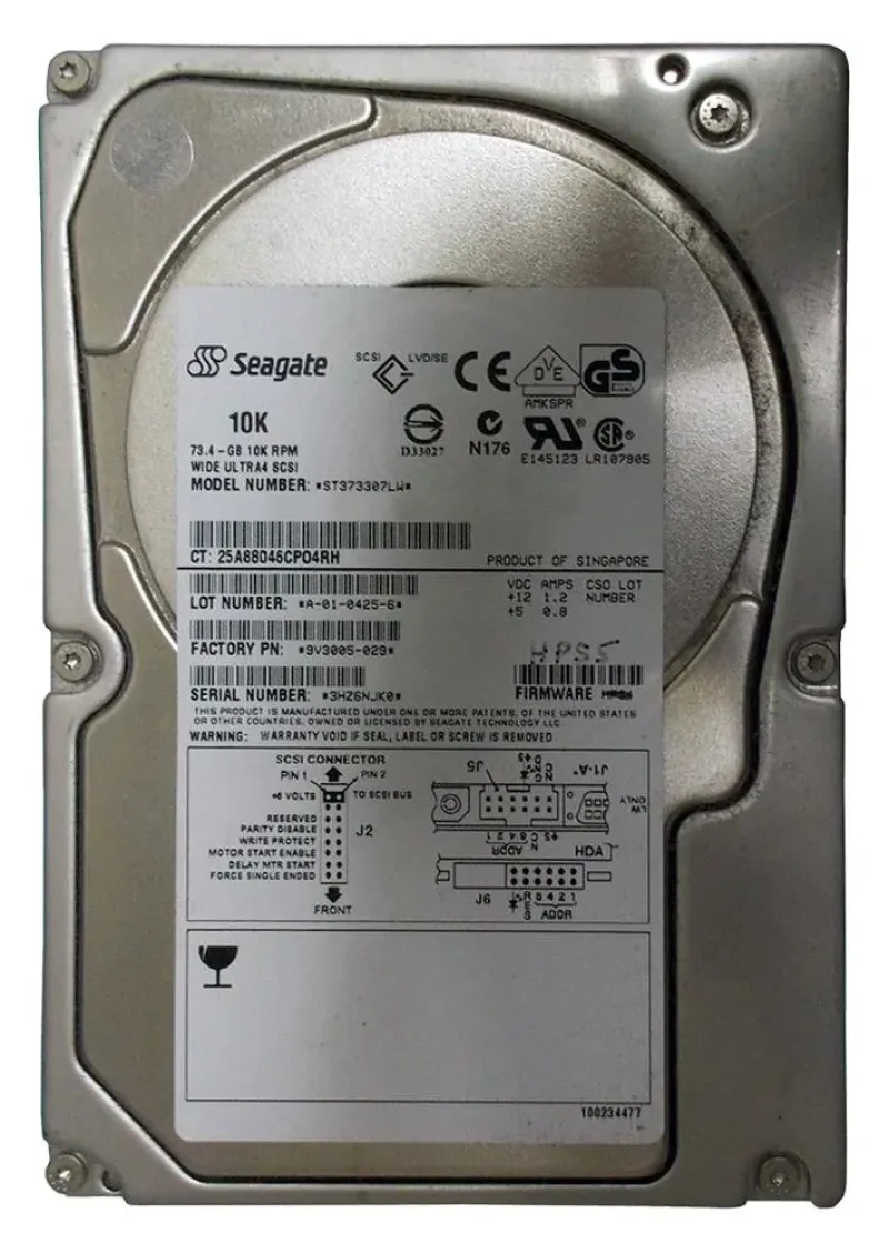 9V3005-029 - Seagate Cheetah 10K.6 73.4GB 10000RPM Ultra320 SCSI 68-Pin 8MB Cache (CE) 3.5-inch Hard Drive