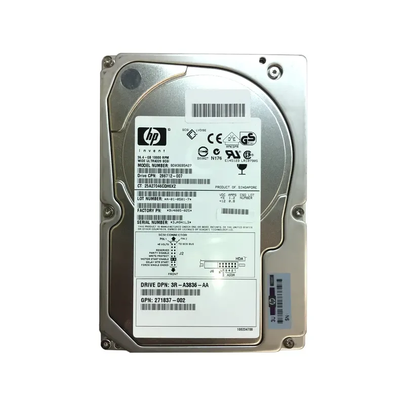9V4005-025 - Seagate 36.4GB 10000RPM Ultra320 SCSI 3.5-inch Hard Drive